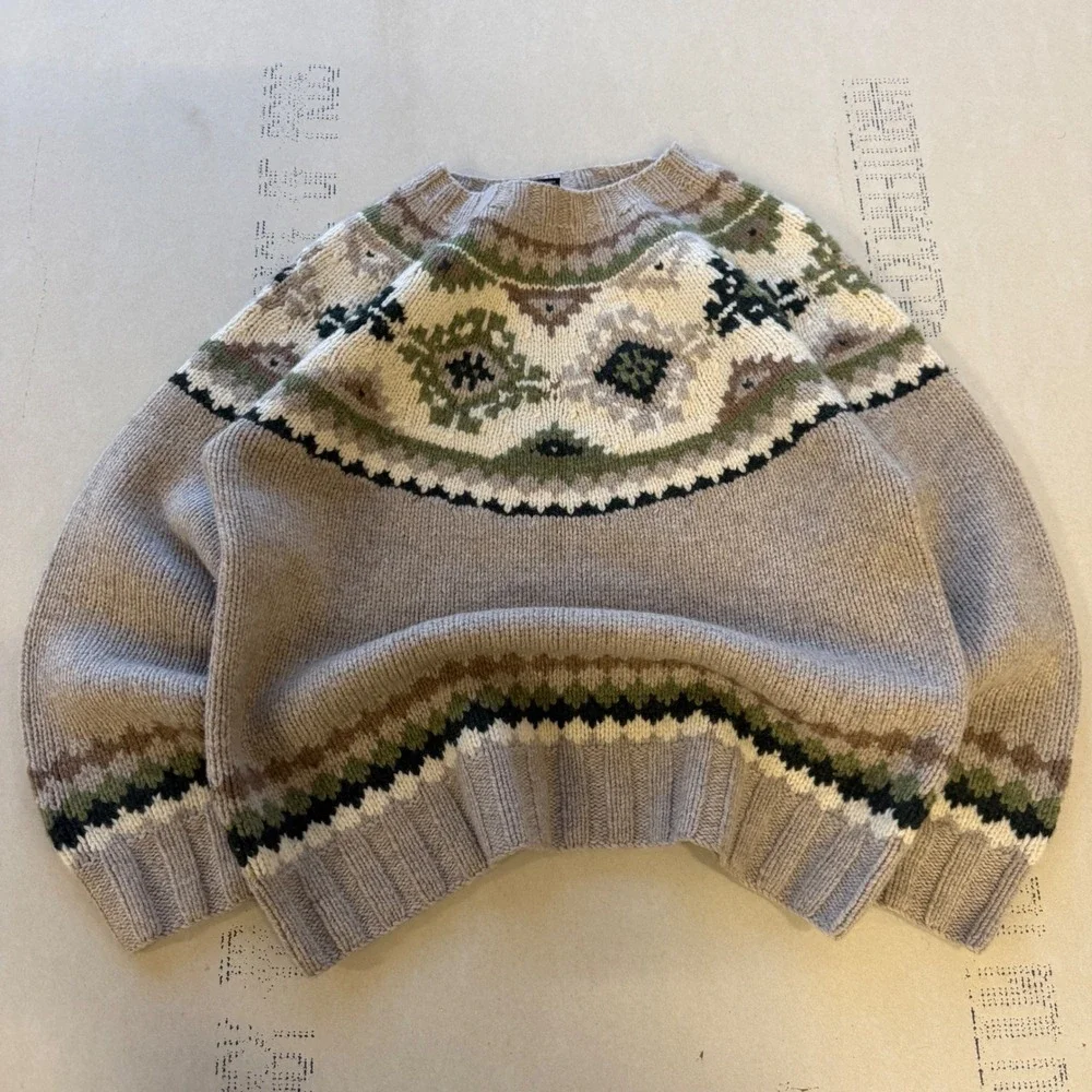 Vintage Wool Isle Mohair‎ Style Sweater